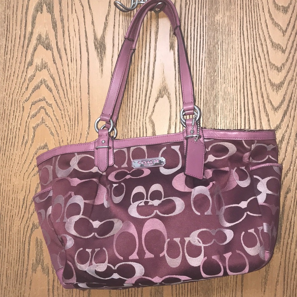 Maroon Coach purse